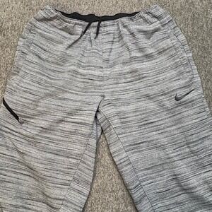 Nike Dri-Fit Winterized Therma Showtime Jogger Pants Mens L Gray AQ4167-010
